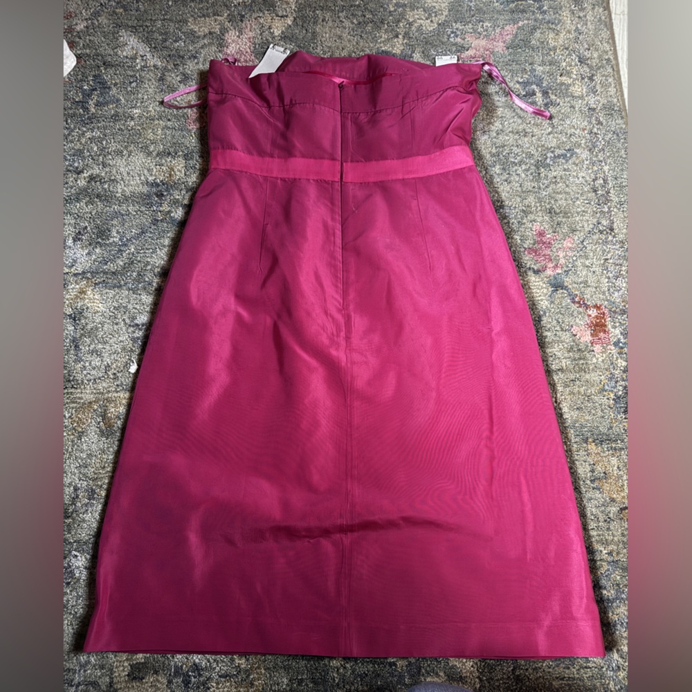 J. Crew Strapless Magenta Dress - Picture 2 of 3